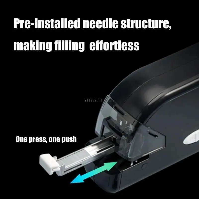 

Rechargeable Electric Stapler 20 Sheets Capacity AC Adapter/Battery Powerer For Meeting Paper File Document Management