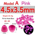 20 piezas de color rosa de 4.5x3.5mm A