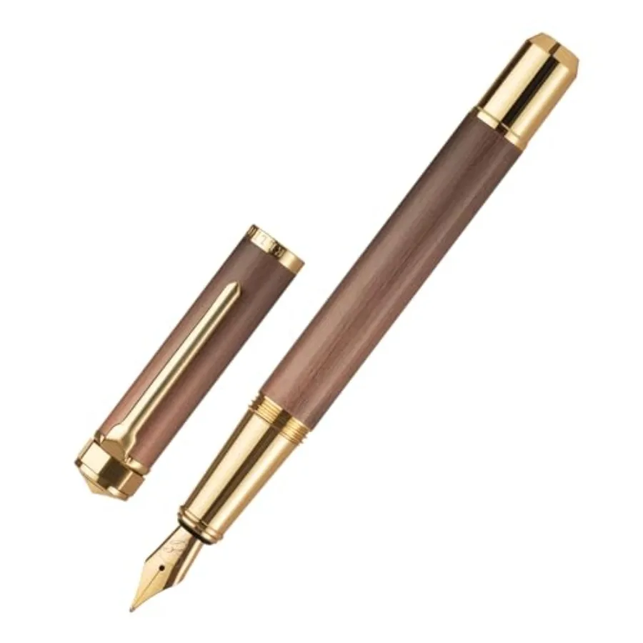 

Pocket Size Fountain Pen Medium Nib 12cm Compact Luxury Mini Pen Ink Converter 3 Cartridges Sleek Finish Ideal for Travel Journ