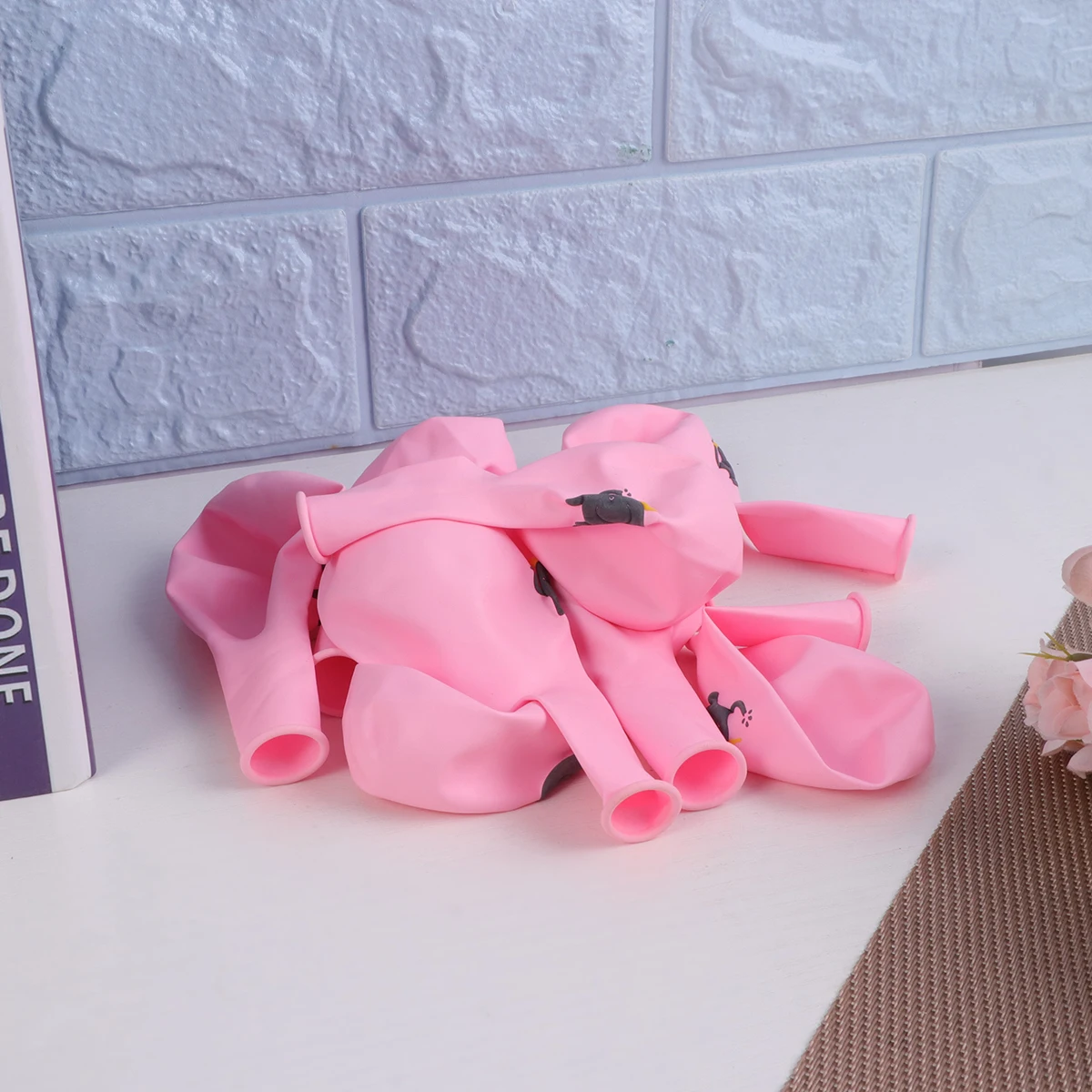 

10pcs Elephant Balloons Party Decoration Supplies Latex Balloons Kit Multicolor Kids Birthday Theme Garden Party Favors