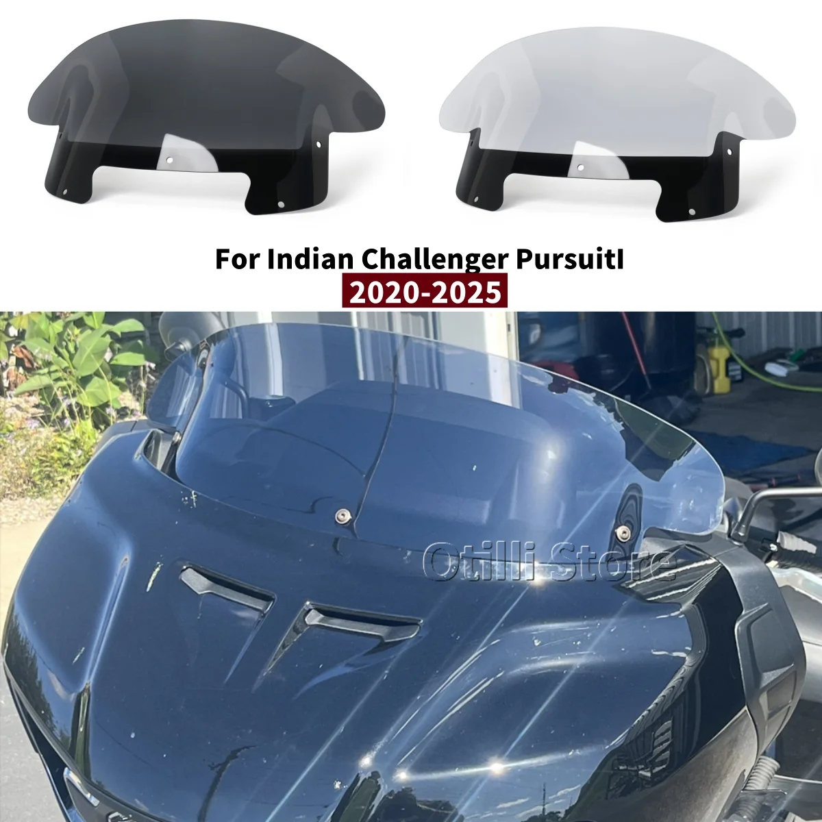 

Передние ветровые дефлекторы мотоцикла, спойлер, дефлектор ветрового стекла, защита лобового стекла для Indian Challenger PursuitI 2020-2025