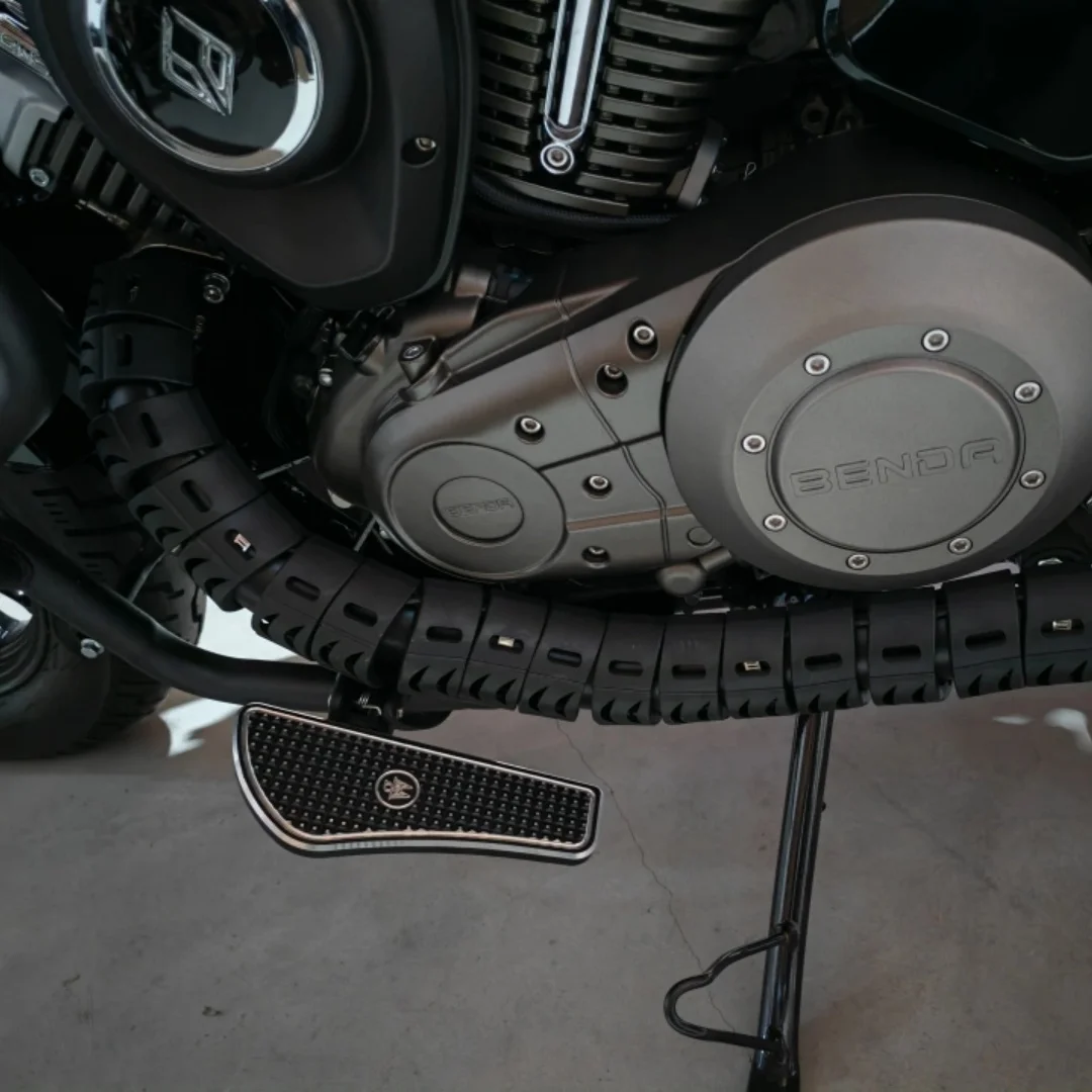 For Benda Rock 250 CTV, the modified accessory features an alloy pedal with a larger size Non-slip design, stable stepping