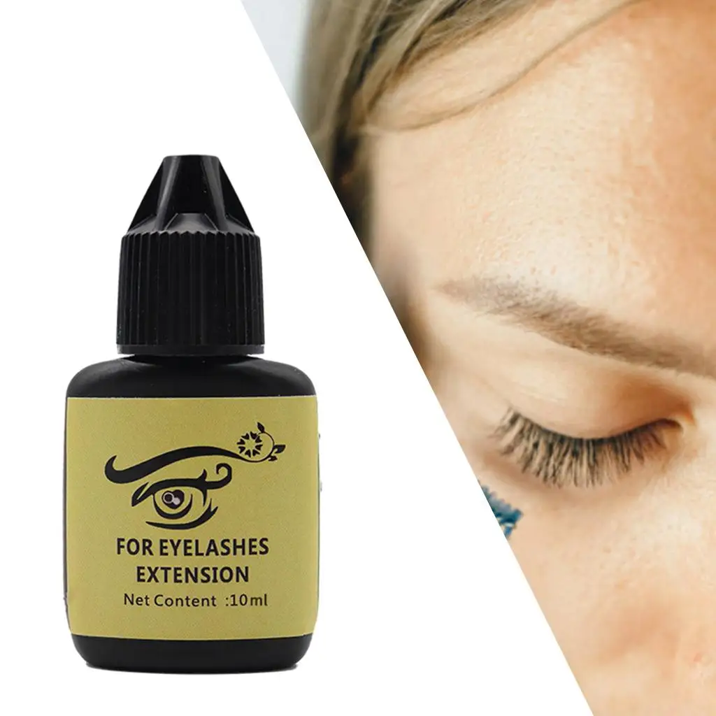 10 ml Wimpernkleber, schnell trocknend, starker Halt, transparenter Wimpernkleber, wasserfest, für Schönheit und Make-up