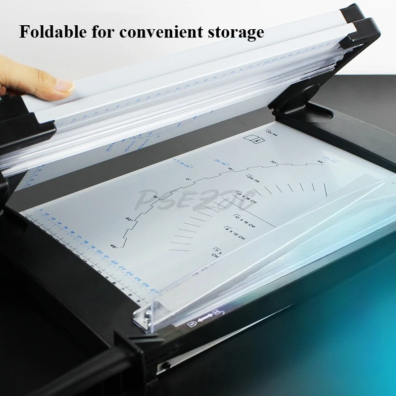 Taglierina di carta multifunzionale creativa Taglierina di carta 2 in 1 Tutta la taglierina di carta Linea punteggiata in pizzo Interruttore a coltello pieghevole per ufficio