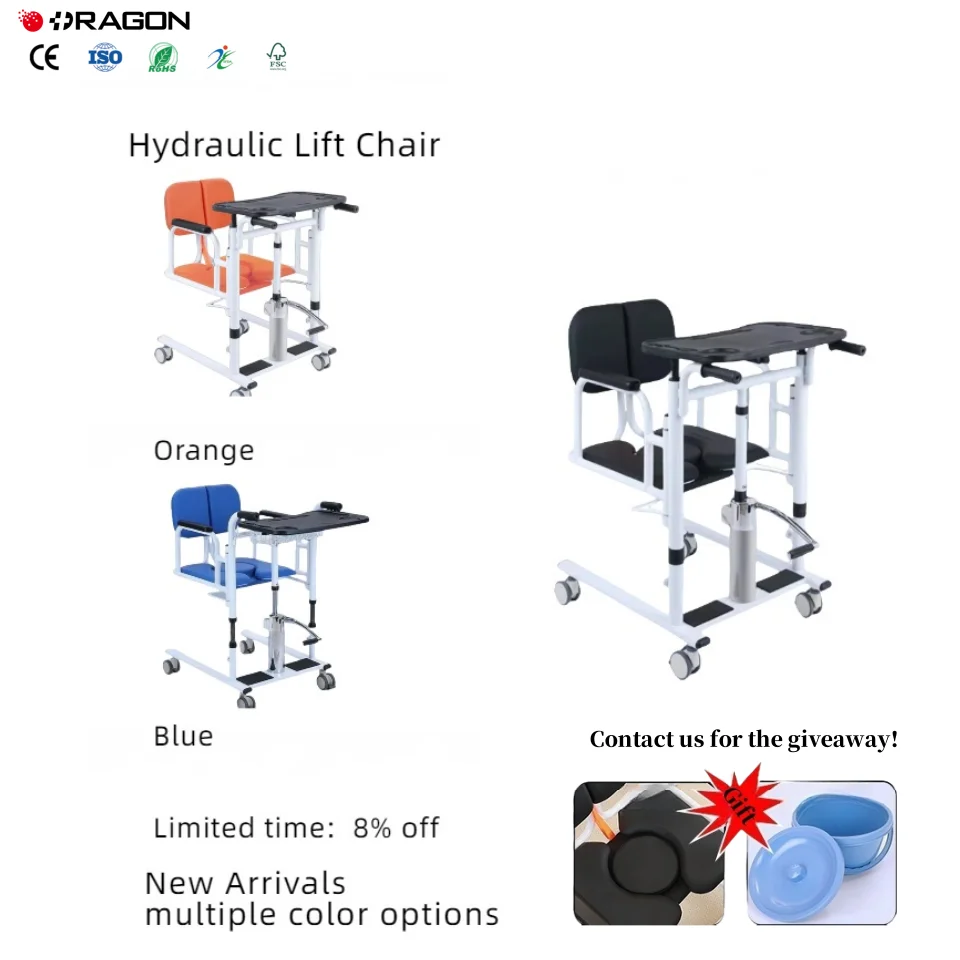 Chaise de toilette pliable portable, équipement d'aide à la mobilité pour personnes handicapées, directement du fabricant