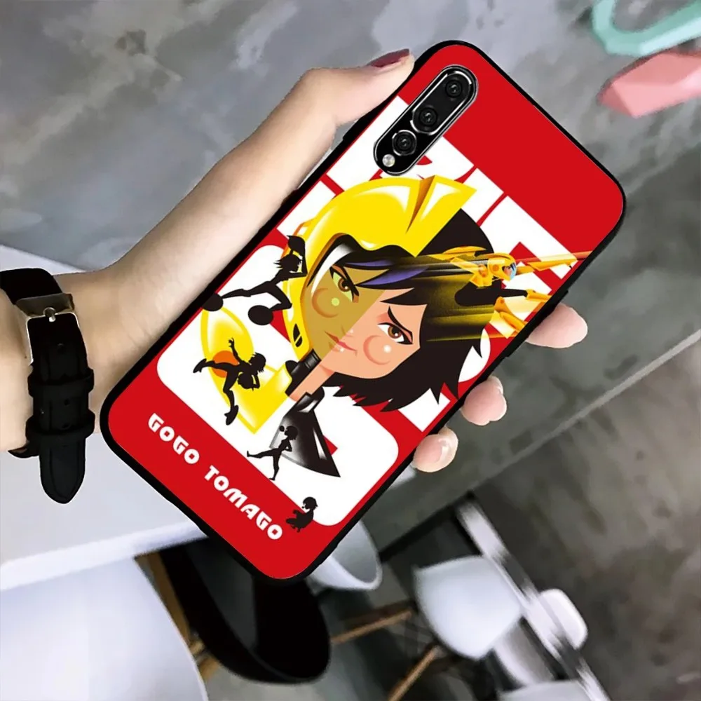 B-big H-hero D-disney Movie Phone Case per Huawei Mate P10 P20 P30 P40 P50 Smart Z Honor 50 60 70 Pro Lite custodia nera