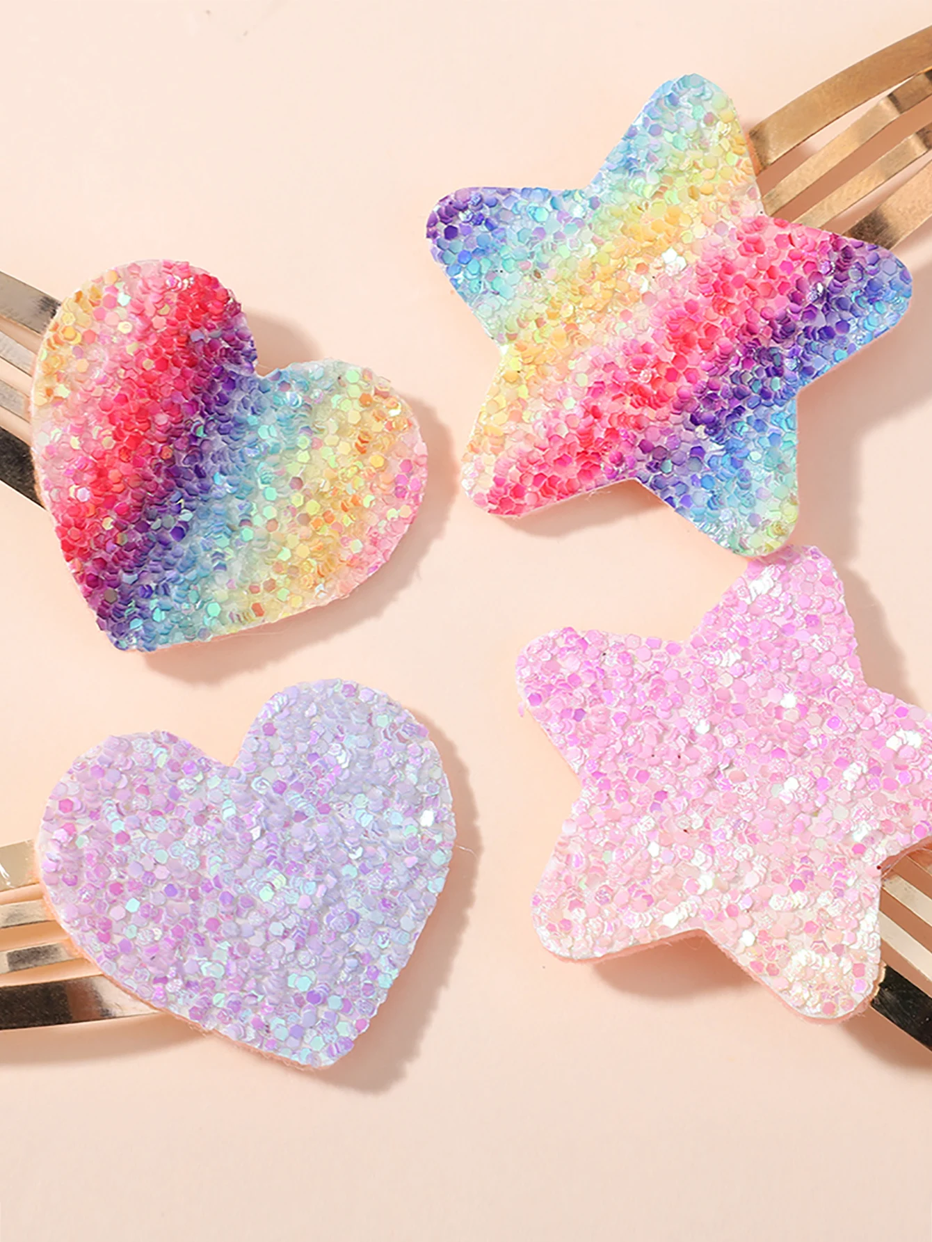 8/10/16Pcs Glänzende blume Kaninchen BB Haar Clips für Mädchen Handgemachte Haarnadeln Barrettes Headwear mode Kinder baby Haar Zubehör – Detail 3