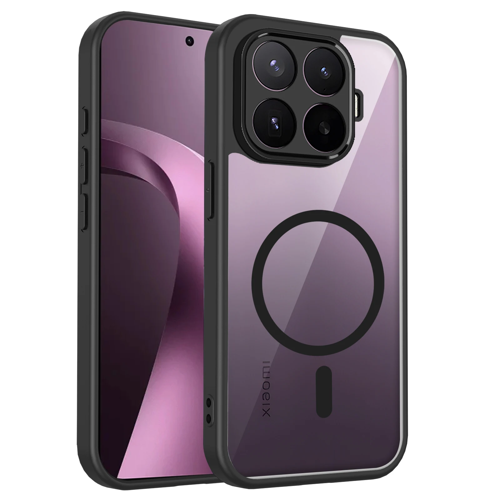 Für Xiaomi 17T 5G 2026 Hülle Stoßfeste Silikon-Schutzhülle Transparente Airbag-Rückabdeckung Hart Matt für Magsafe Hülle für Xiaomi Mi 17T 5G