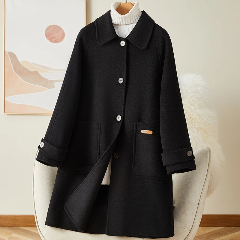 Miss Zhao's fan welfare funds have been sold out, and the double-sided cashmere coat for autumn and winter pure Australian wool