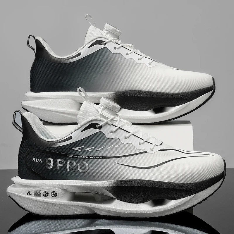 Sports Running Shoes Man Carbon Plate Jogging Sneakers Shock-Absorbing Marathon Racing Athletics Training Walking Casual Shoes