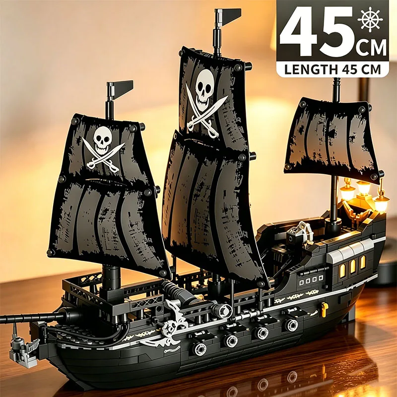 pirate ship building blocks view 3