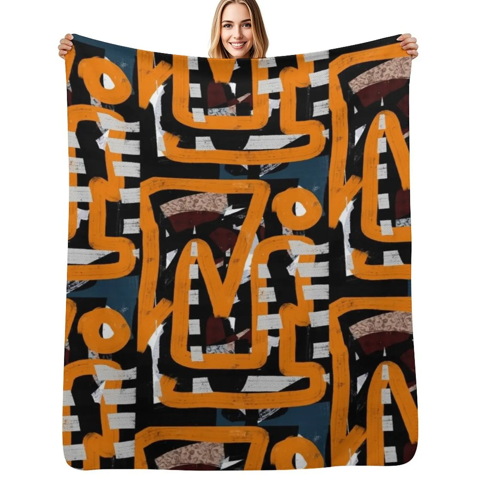 

The Man Beside the Tree Throw Blanket Flannels Large Blankets