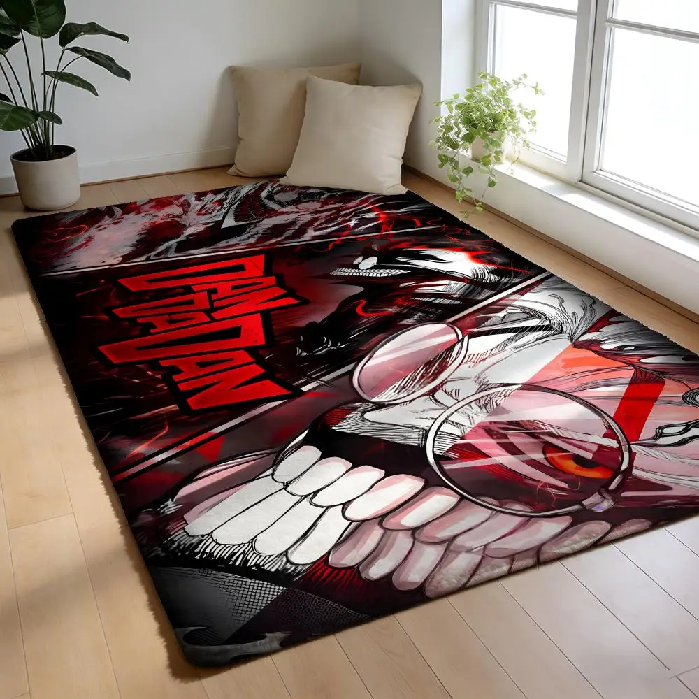 

Floor Mat Soft Flannel Rug Non-Slip Absorbent Mat for Bathroom Bedroom Home Decor D-Dan Da Dan anime