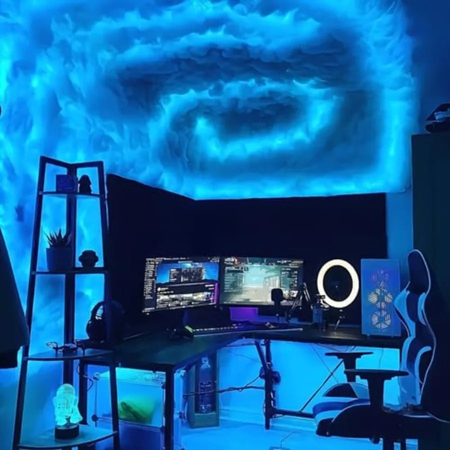 Multicolor Cloud Night Light with 3D Effect