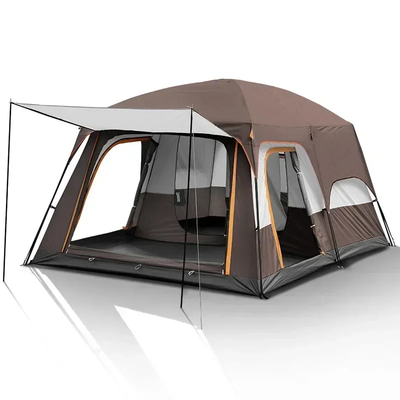 

Outdoor Camping Tent With 2 Rooms 1 Living Room Waterproof Extra Large Space 12 Persons Tent Family Tent