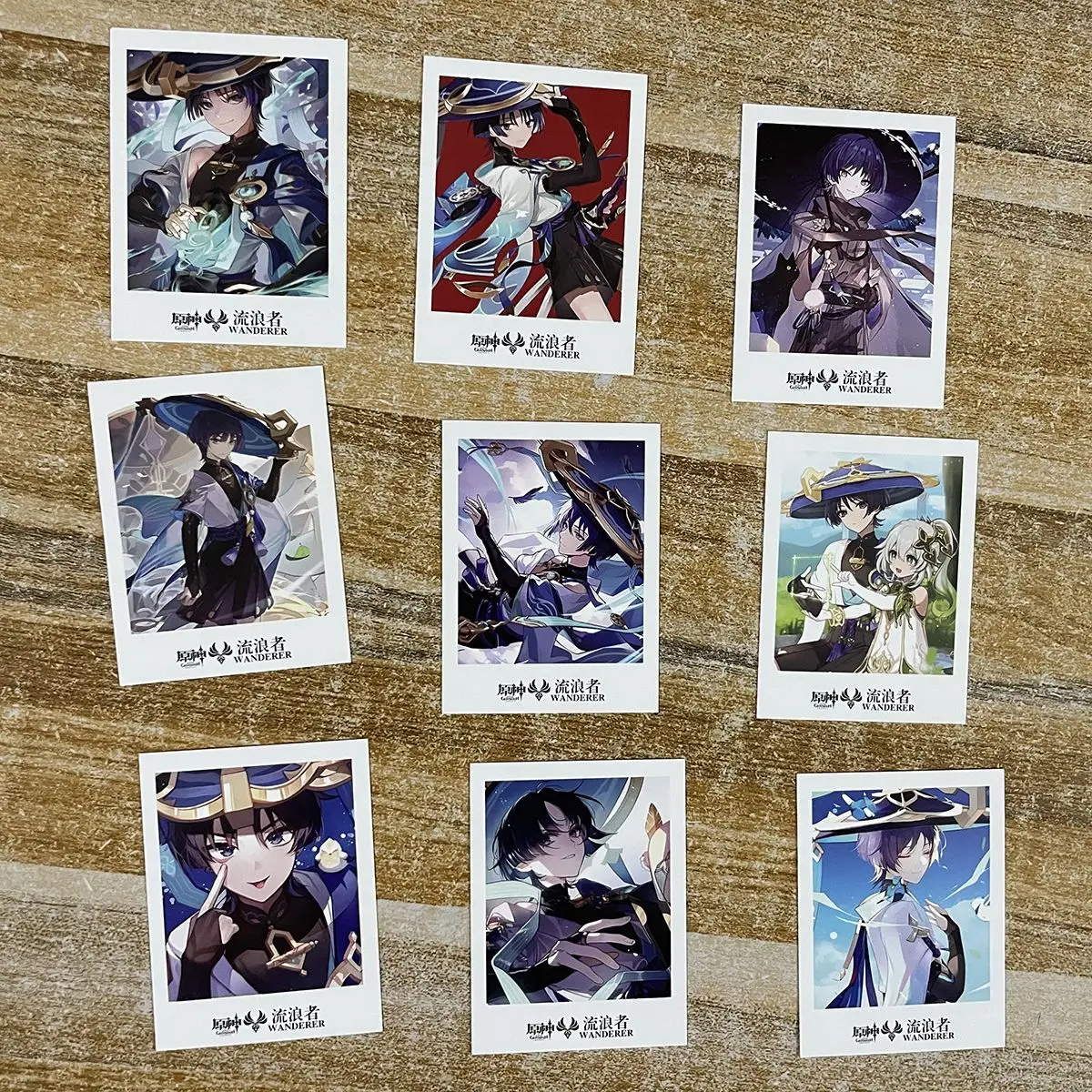 40PCS Anime Genshin Impact LOMO Card Balladeer Scaramouche Kunikuzushi Cosplay Greeting Card Christmas Gifts Girls