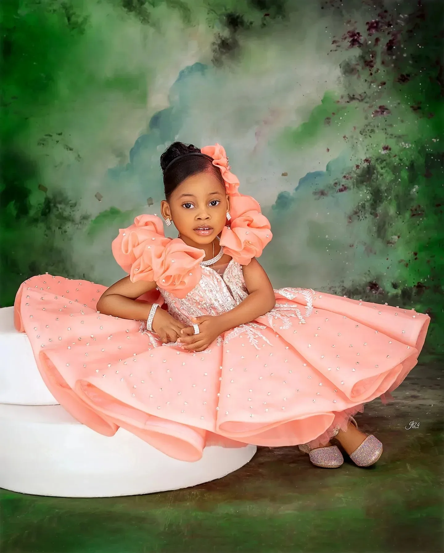 robes-de-demoiselle-d'honneur-personnalisees-rose-peche-sans-manches-avec-appliques-en-dentelle-et-cristaux-pour-mariage-premiere-communion-fete-d'anniversaire-de-bebe