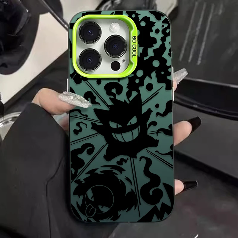 Custodia Carina P-Pokemon Gengars جراب هاتف آيفون 17 16 15 14 13 12 11 Pro Max Plus 17 Air 16E X XR XS Max الغطاء الخلفي #3