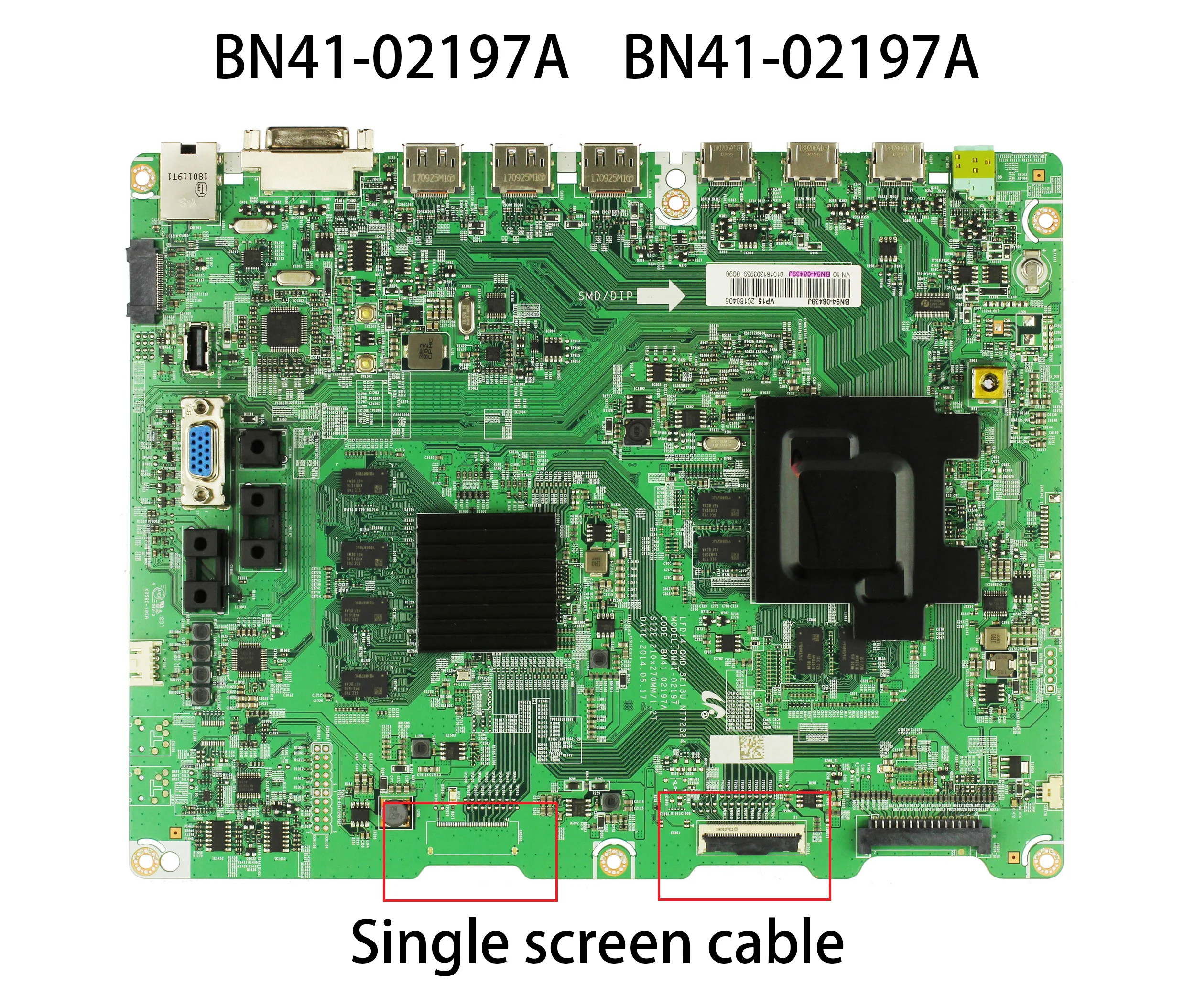 Main Board BN41-02197 BN41-02197A LFD14_QMD_SE13U_NT72324 BN94-08439J BN94-08439K is for  TV LH85QMFPLGC/GO LH85QMFPLGC