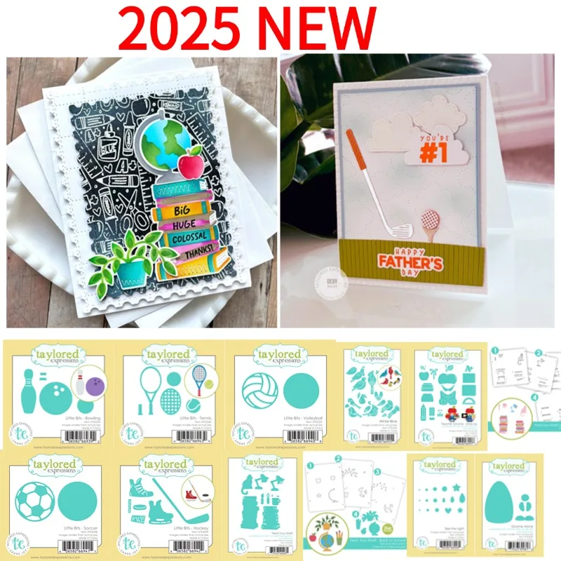 تنس البولينج رياضة الكرة الطائرة كرة القدم الهوكي مدرسة المعلم جنوم المعادن قطع يموت ختم Stencil ألبوم صور ورقة DIY بها بنفسك النقش