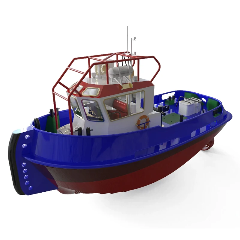 1/35 Boat Model Kit 37CM Damen1205 3D Printing Resin Kit Cute Little Tugboat Remote Control Assembled Model Kit