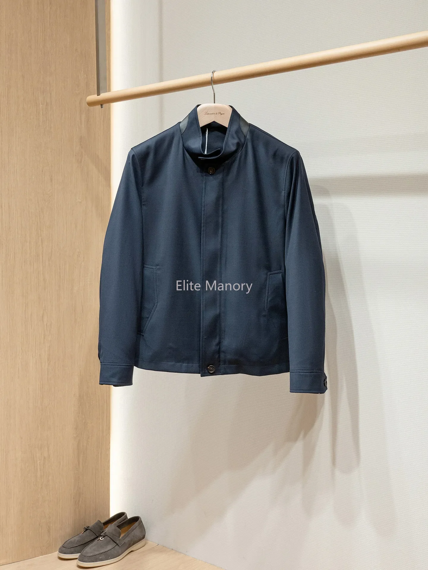 Australia imported machine washable wool fabric, men's jacket