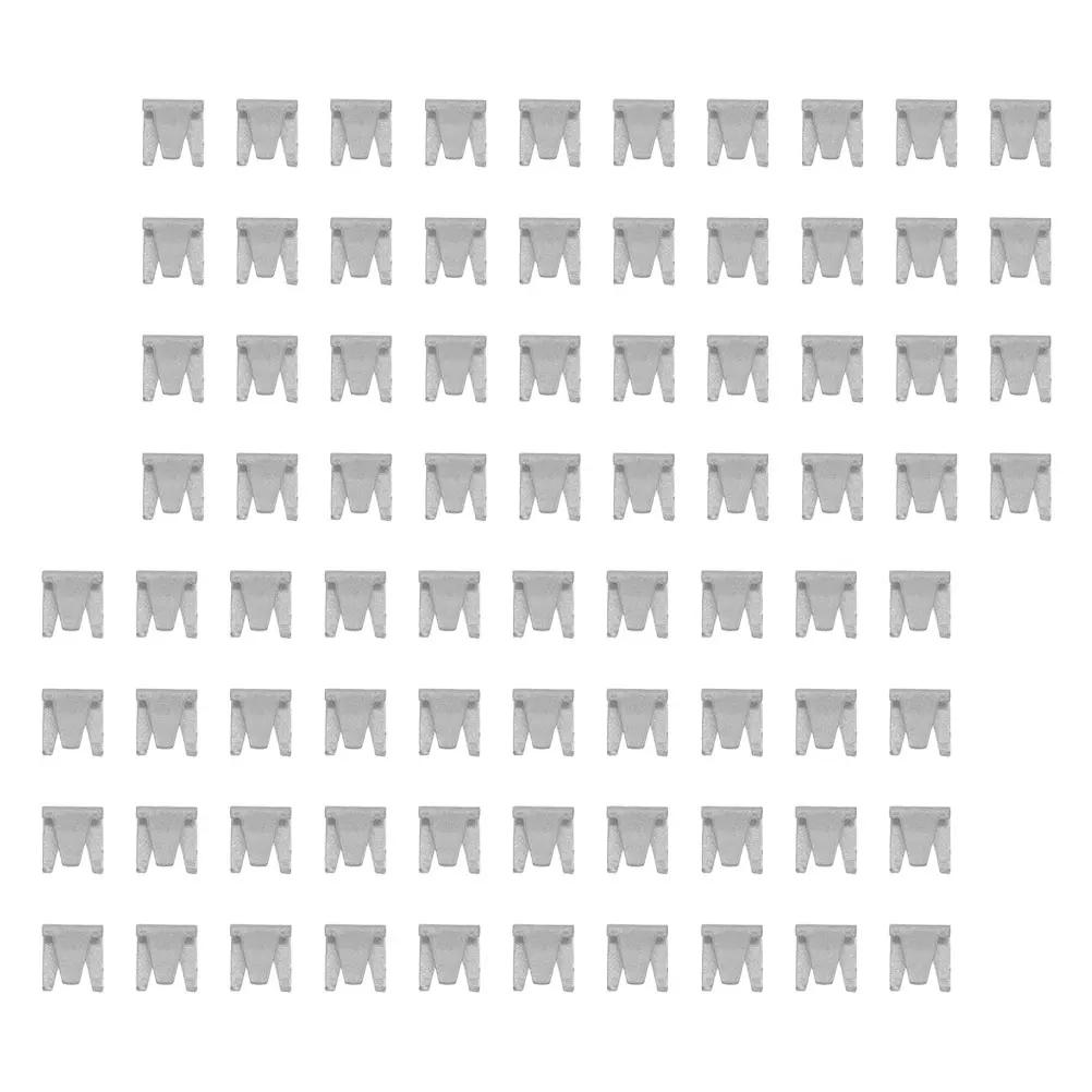 

300 Pcs Bird Cages Pet Buckle Rabbit Fitting Wire Clip Bunny Clips Pigeon Connecting Clamp Silver