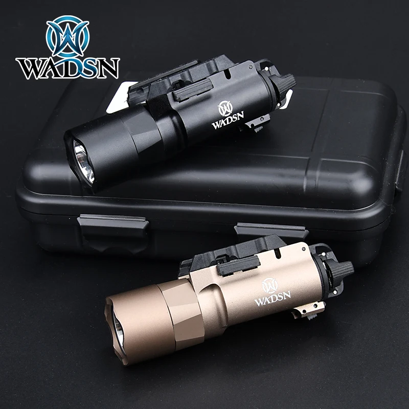 WASDN Weaponlight X300U X300 Ultra High Output LED Handgun Flashlight X400 Fit Picatinny Rail Pistol Airsoft Hunting Lighting