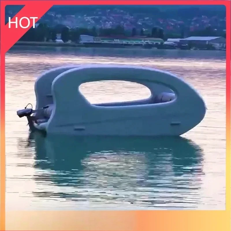 Water Recreation Electric Boat Inflatable Houseboat For Lake And River