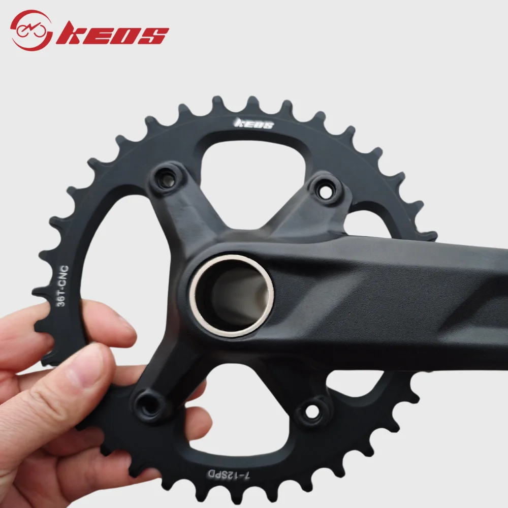 keos 96BCD 4-Bolt دراجة سلسلة CNC ضيق واسعة الأسنان سلسلة عجلة خفيفة الوزن ل M6000/M7000/M8000/M9000 #5