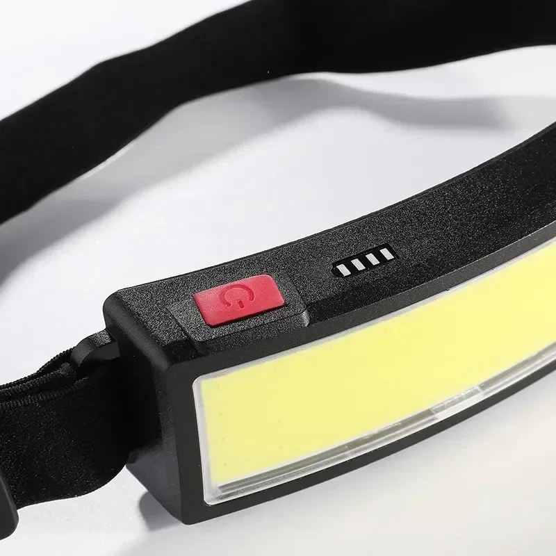 Strong Light COB Headlight Long Battery Life USB Charging Waterproof Outdoor Night Fishing Night Running Maintenance Work Light