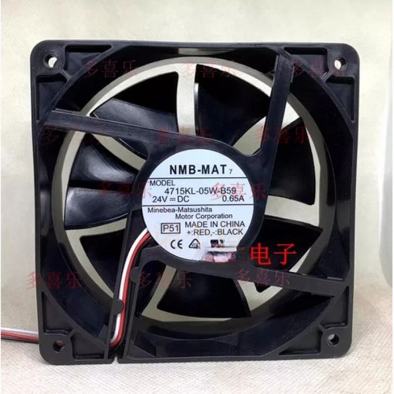 

WW для NMB 4715KL-05W-B59-P50 12038 DC24V 0.65A 12CM инверторный охлаждающий вентилятор