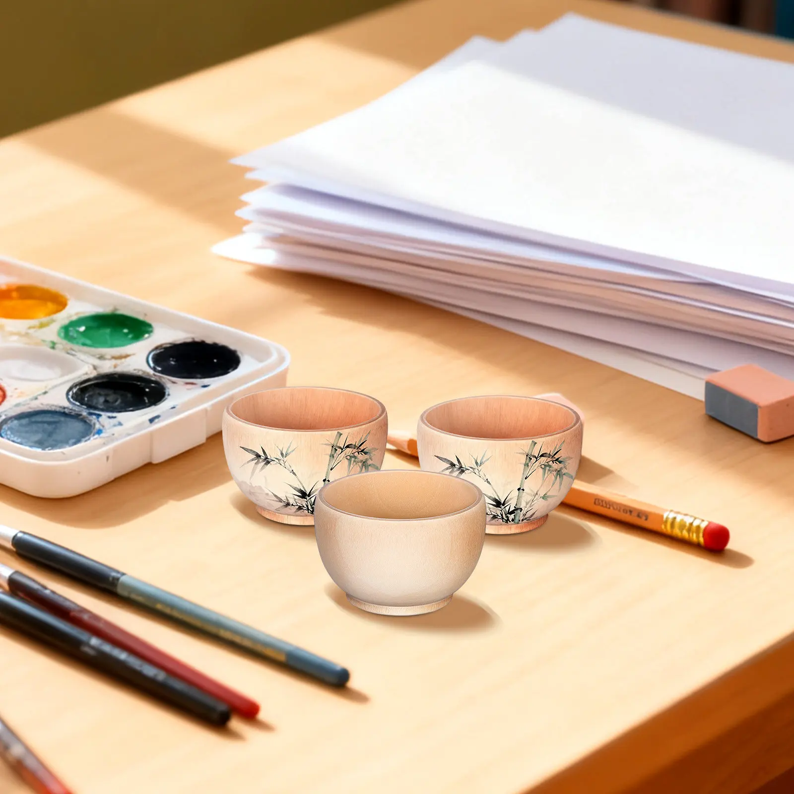 

Набор из 12 необработанных деревянных чаш: маленькие натуральные чашы из массива дерева для DIY-проектов, росписи, окрашивания, декорирования, для свадеб, вечеринок и домашнего декора