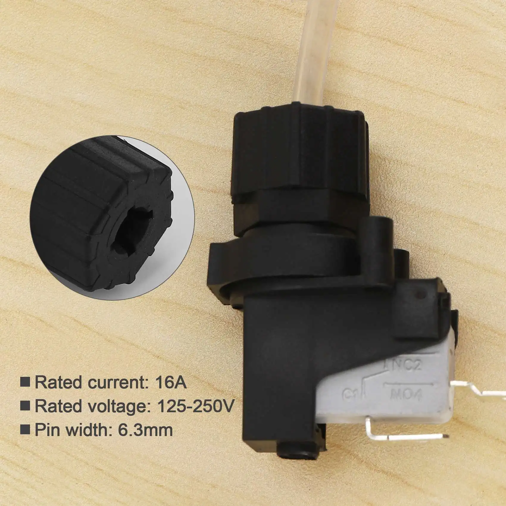 

16A Вкл. Выкл. Кнопочный переключатель Гидромассажная струя для ванны, спа, мусора