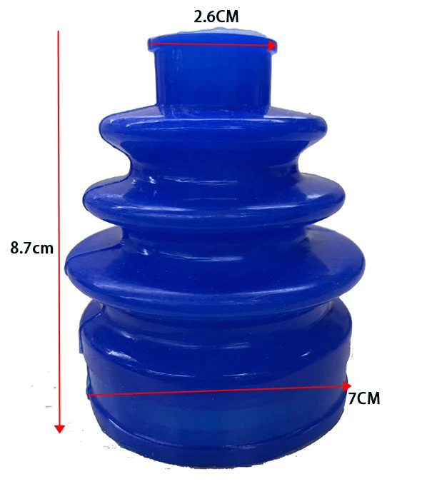 Universal Blue Silicone Outer CV Boot Constant Flexible Velocity Joint Constant-velocity Dust Cover Anti-aging Wear Resistance