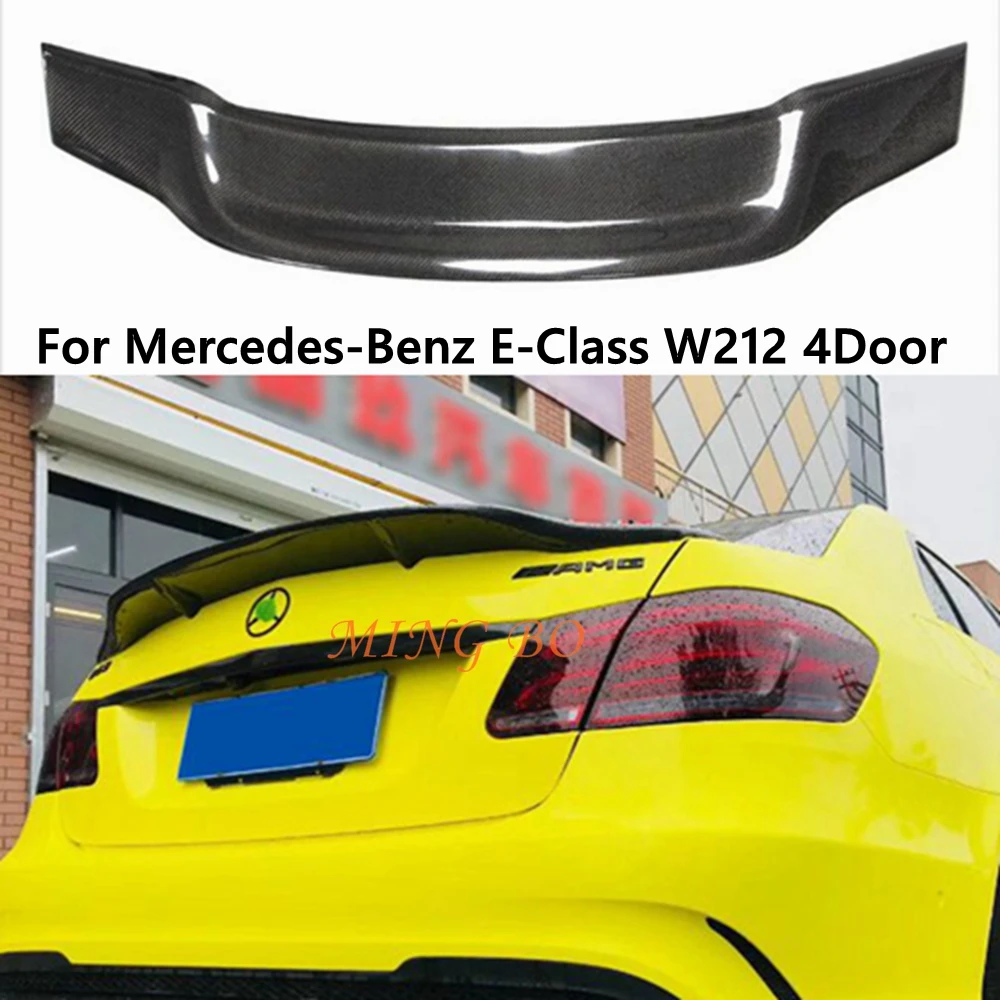 

For Mercedes-Benz E-Class W212 4Door Sedan R Style Carbon Fiber Rear Spoiler Trunk Wing 2009-2019 FRP Forged carbon