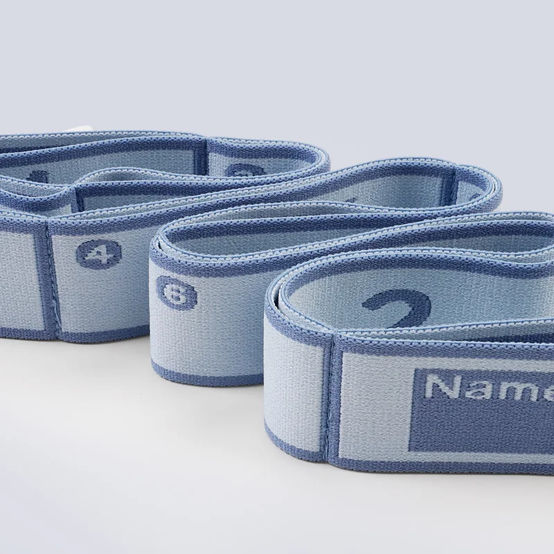 New Elastic Band Can Write the Name Number Segment 8/10/12 Grids Yoga Straps Dance Resistance Belt Exercise Pilates Accessories