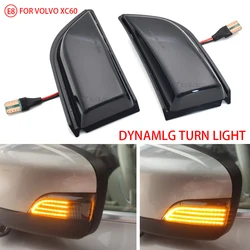 2x LED Dynamic Turn Signal Light For Volvo XC60 2008-2014 Side Wing Mirror Lamp 31217288/31217289 Sequential Indicator