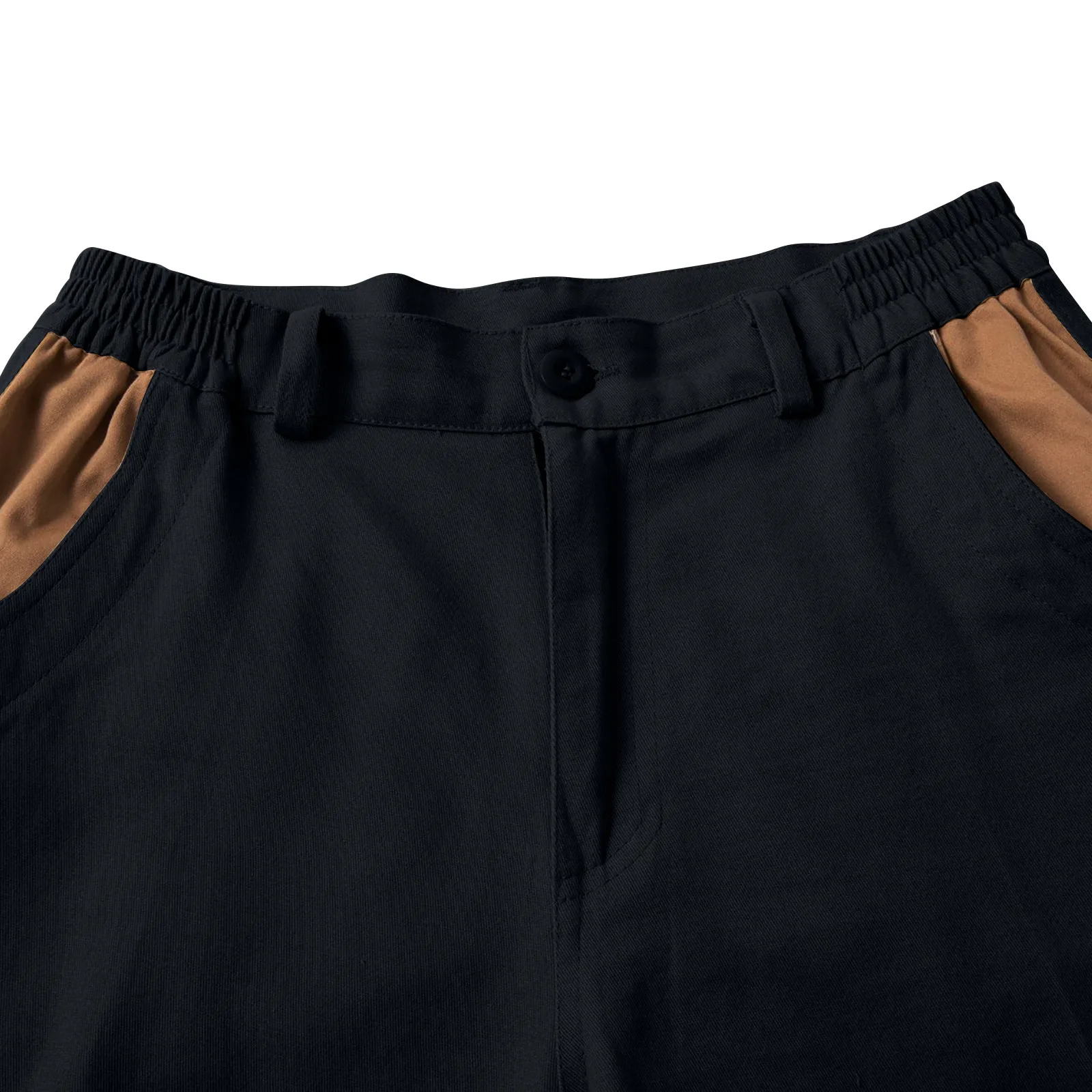 Shorts cargo monochromes pour hommes, pantalons de plage à poches carrées, vêtements d'été décontractés, mode masculine, 03 classique