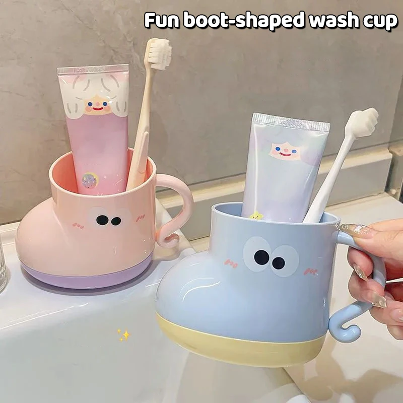 

Чашка для зубной щетки в форме ботинок, простой высококачественный дизайн для дома, студенческой пары, органайзер для ванной комнаты, держатель для ополаскивания чашки