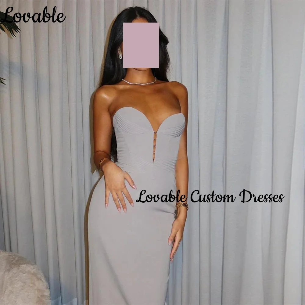 

Ball-Gown Sheath Customize Sweetheart Luxury Floor-Length Dubai Luxury Evening Dress Sleeveless Zipper Up فستان حفلات الزفاف