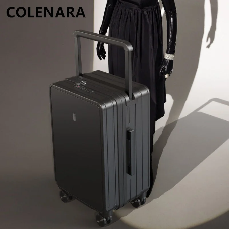 

COLENARA 20"22"24"26 InchNew Suitcase ABS + PC Boarding Box Large-capacity Trolley Case Sturdy and Durable Travel Luggage