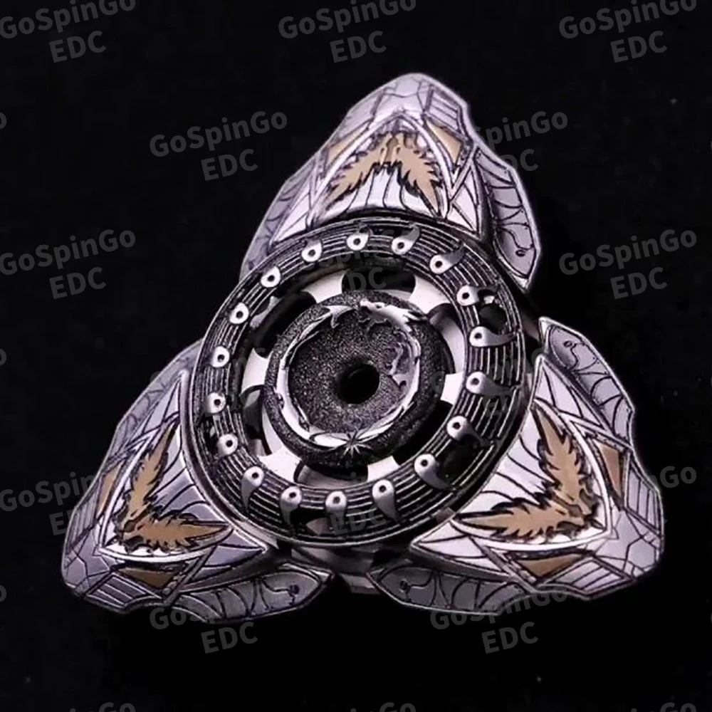 STABILLE EDC-Sondermaterialien Fidget Spinner Fidget-Spielzeug für Erwachsene High-Speed Attack Spinning Three-Blade Fidget Spinner
