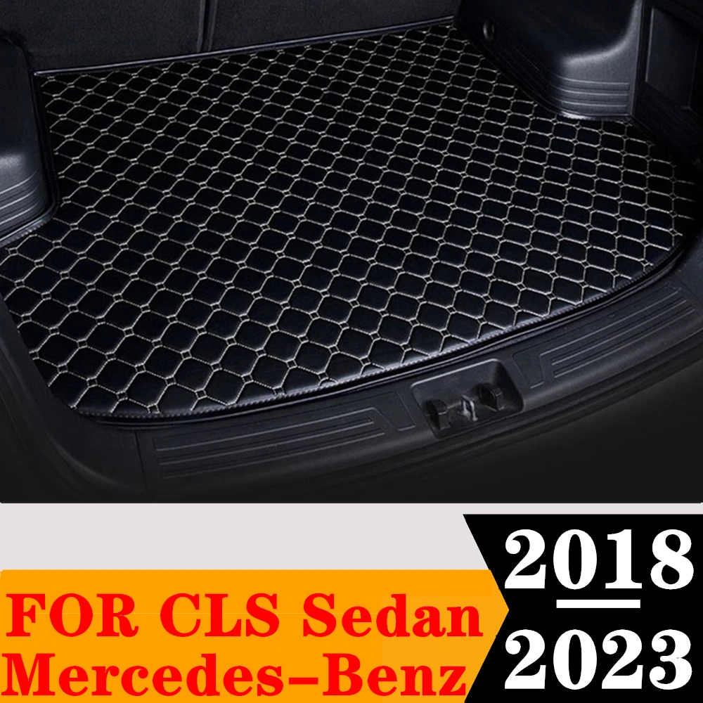 

Коврик для багажника автомобиля Mercedes-Benz CLS Sedan 2023 2022 2021 2020 2019 2018, задний поднос для груза, багажник, коврик для багажа, ковер, детали