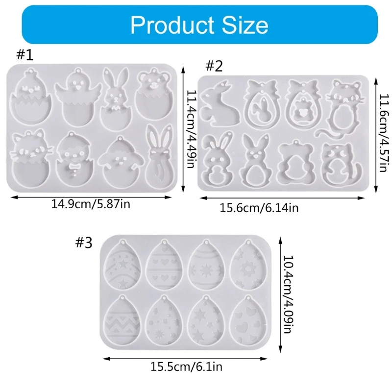 Cetakan Anting Silikon Cetakan Resin Epoksi untuk Menciptakan Aksesori Paskah yang Bergaya