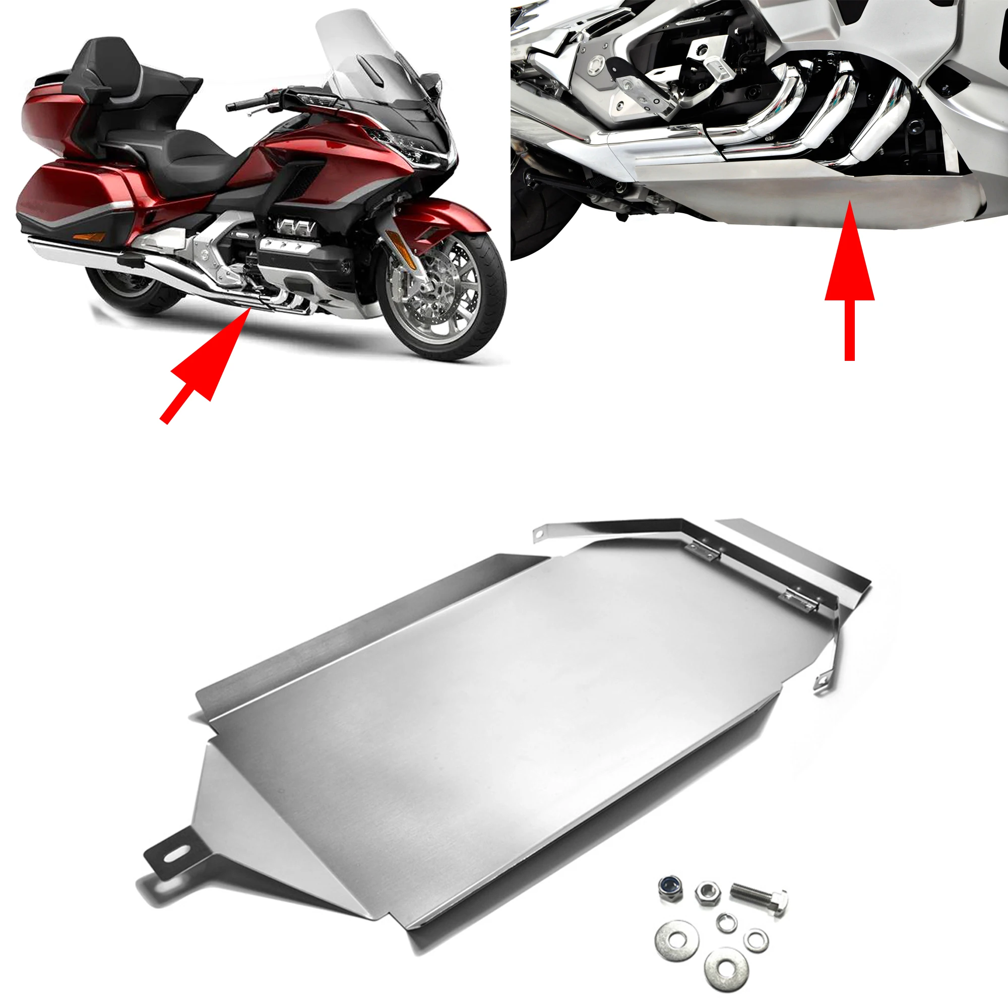 Panical Belly Pan Engine Chassis Guard Cover Protector Chassis Protection Board For HONDA GOLD WING GL1800 GL1800B F6B 2018-2023