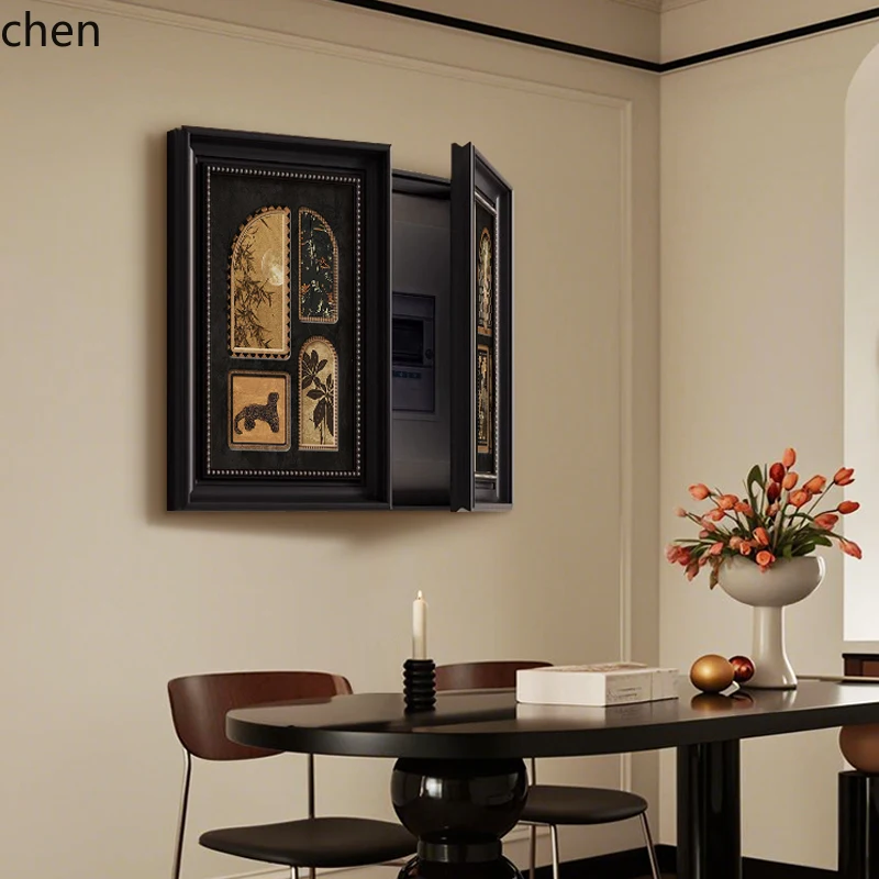 

QZT Electric Meter Box Decorative Painting Restaurant Hanging Painting Covering Distribution Box No Drilling Required