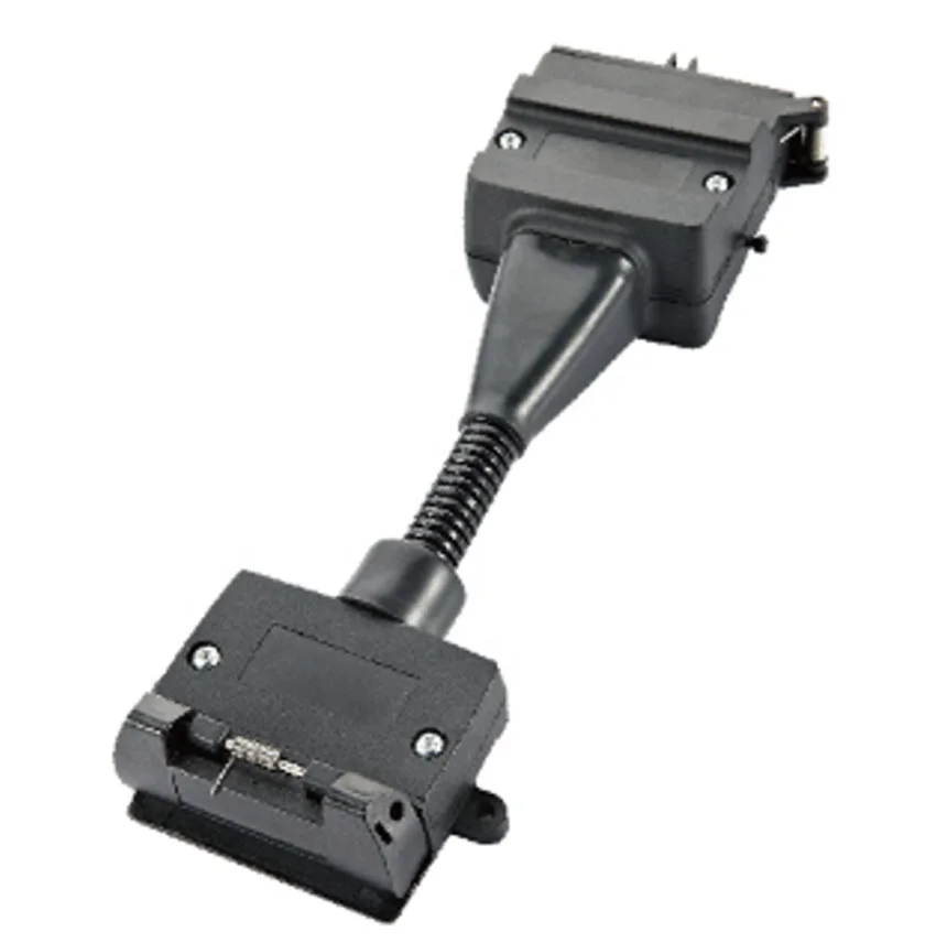Australian 7-Pin Flat Female to 12-Pin Male Trailer Adapter for Boats Cars Trucks