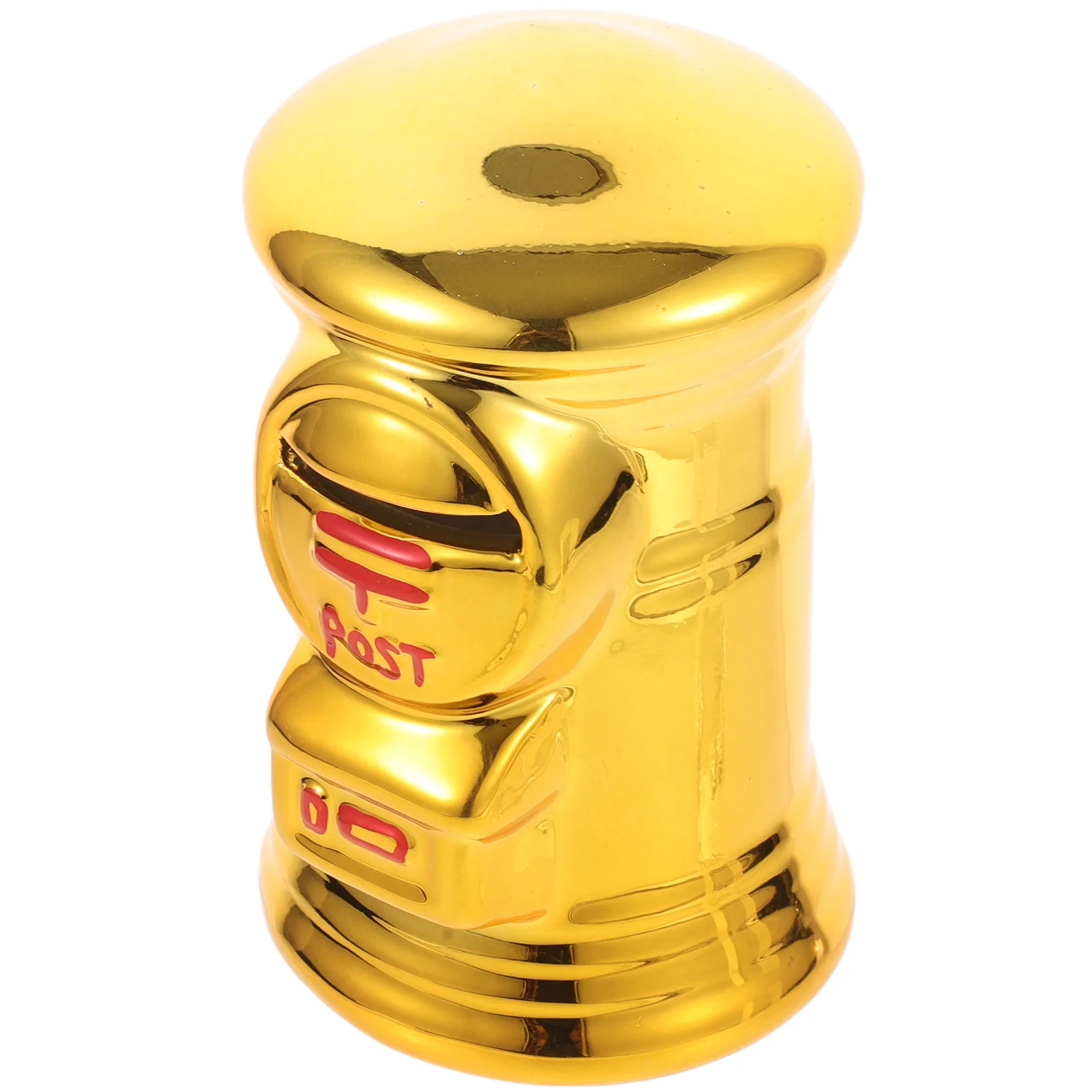 جرة عملات معدنية من السيراميك لصندوق البريد الذهبي على شكل خنزير لسطح المكتب، صندوق تخزين الأموال المزخرف، هدية المهرجانات، دراسة المكتب المنزلي للبالغين