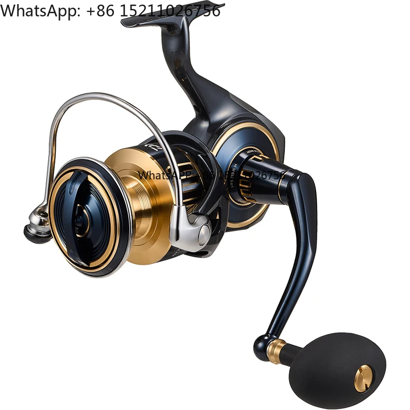 

25 New SALTIGA Saltiga Sea Fishing Spinning Wheel Deep Sea Giant Far Throwing Metal Iron Plate Wheel with Fake Bait Type